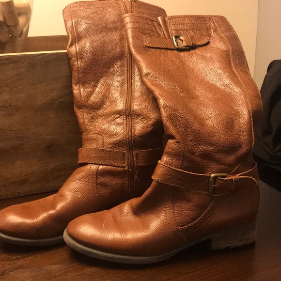 Franco Sarto Knee High Leather Boots - Picture 1 of 5